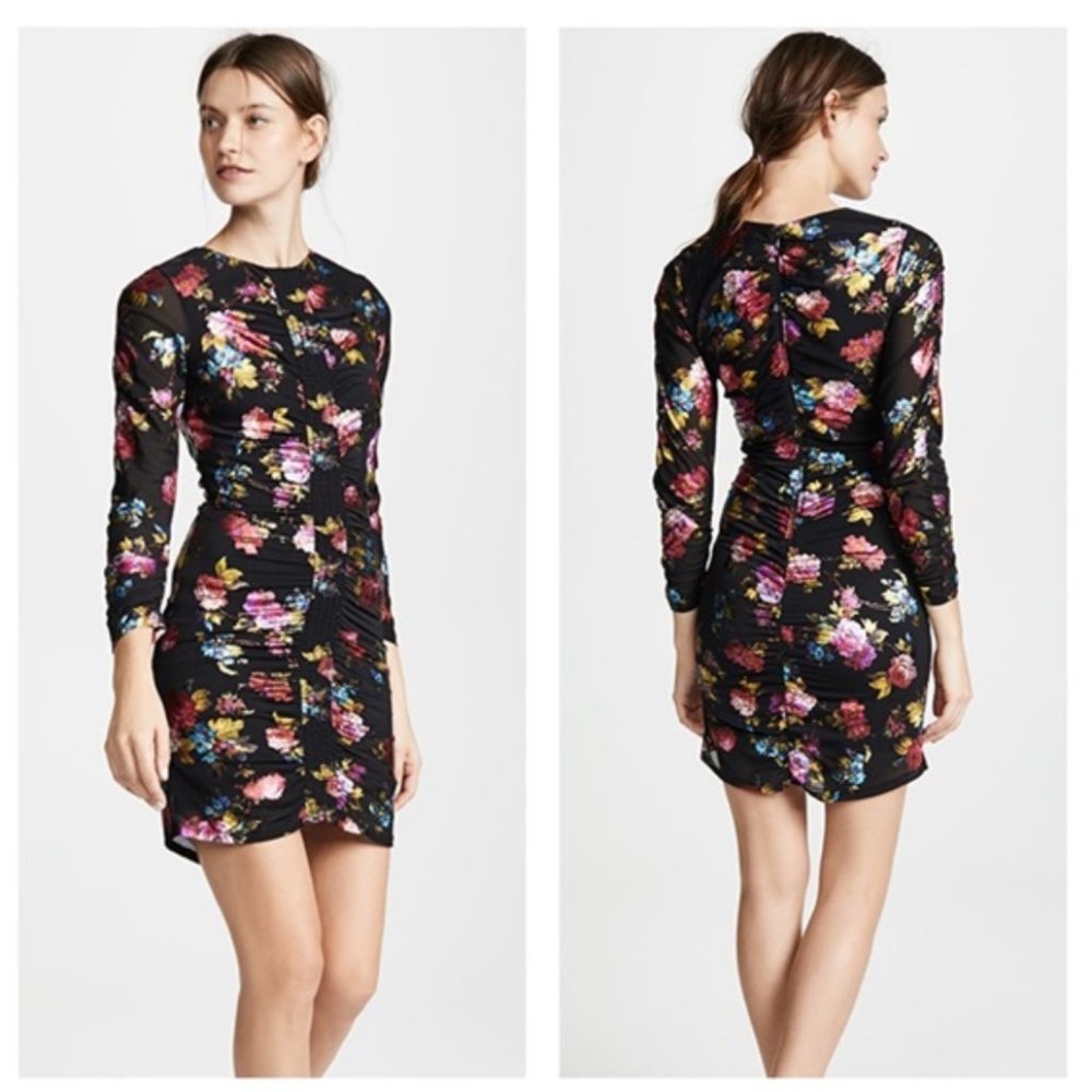 Parker | NWT Adrienne Dress in Black Multi floral